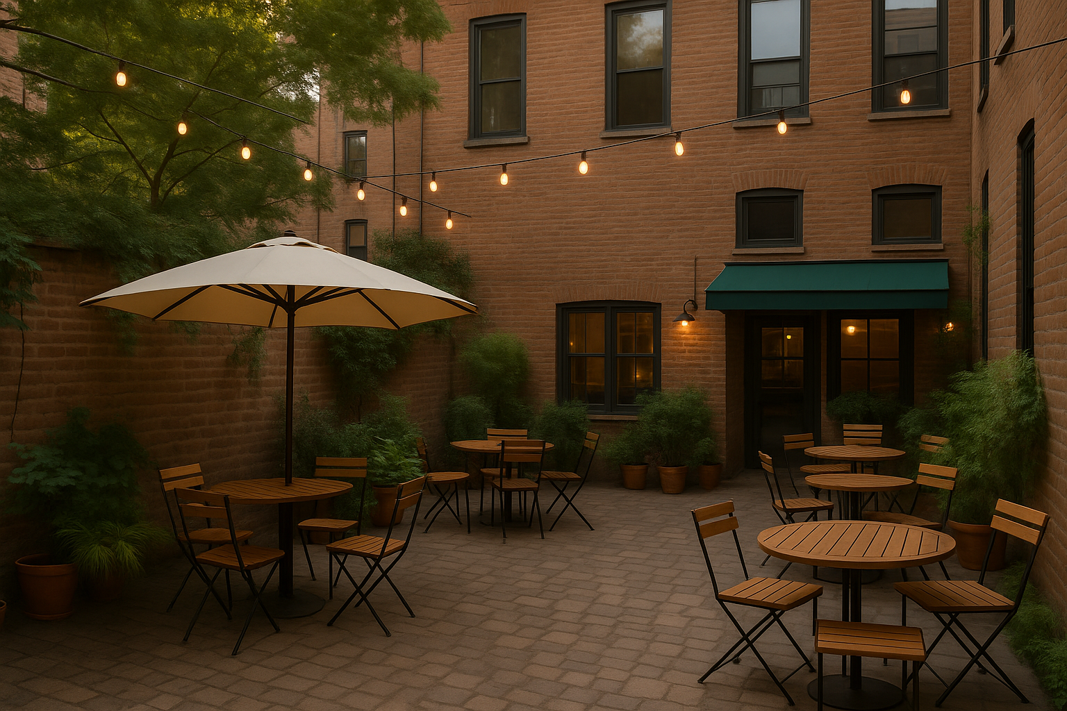 Diverse New York City food offerings including pizza, bagels, and fine dining